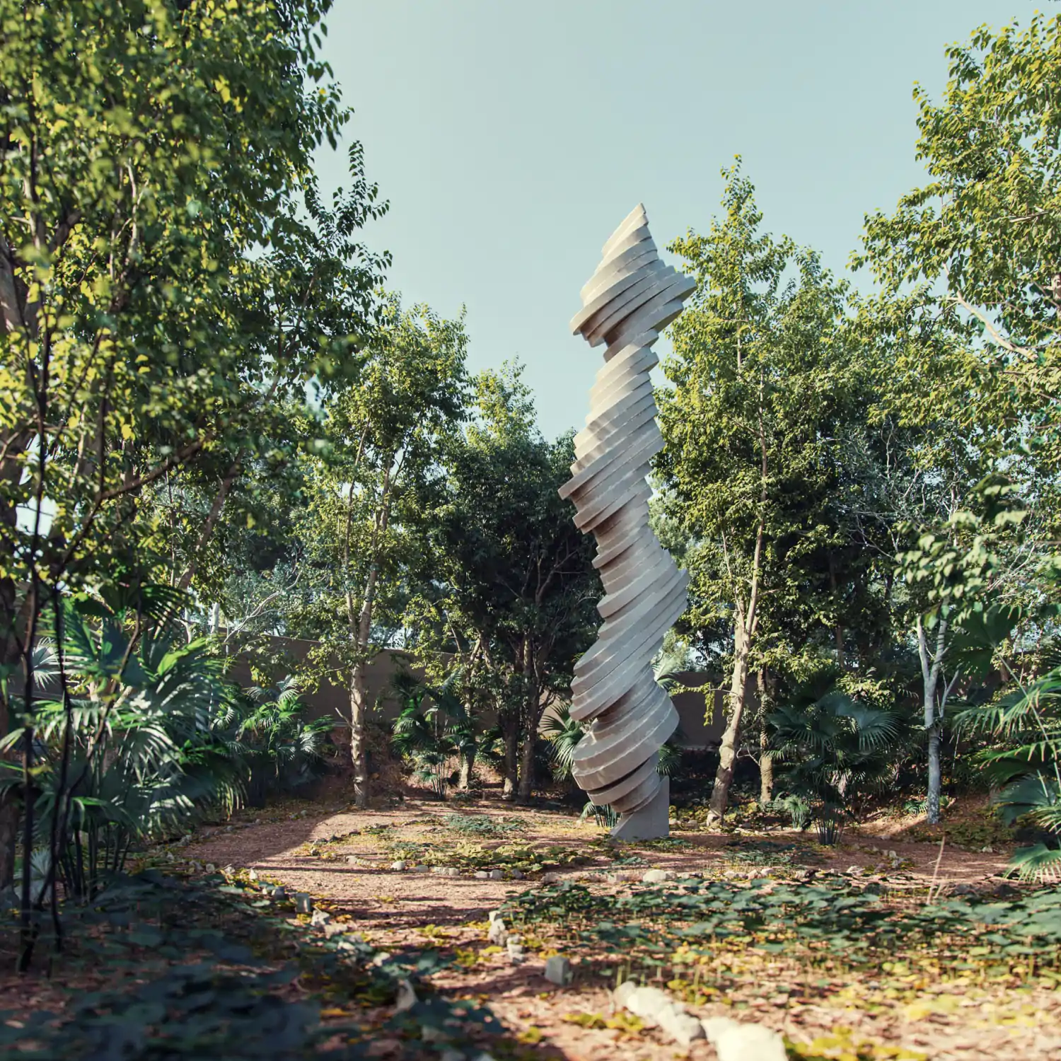Escultura al cielo Pueblo Morebi