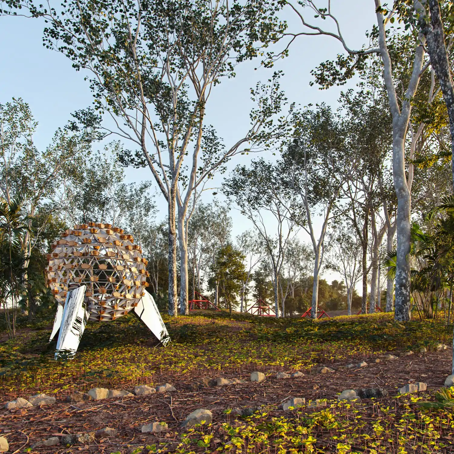Escultura Oculus Pueblo Morebi