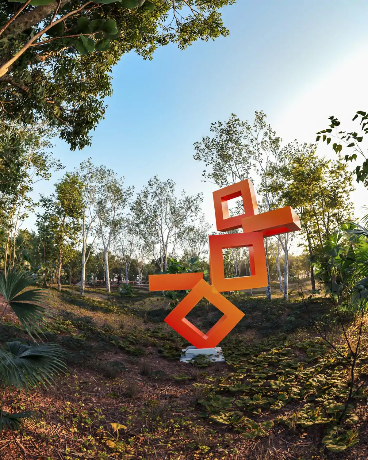 Escultura Llamas Pueblo Morebi