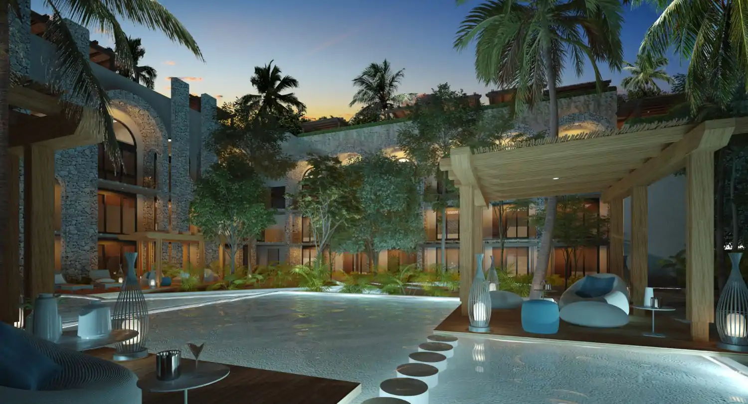 Alberca Casa de Piedra (Playacar)