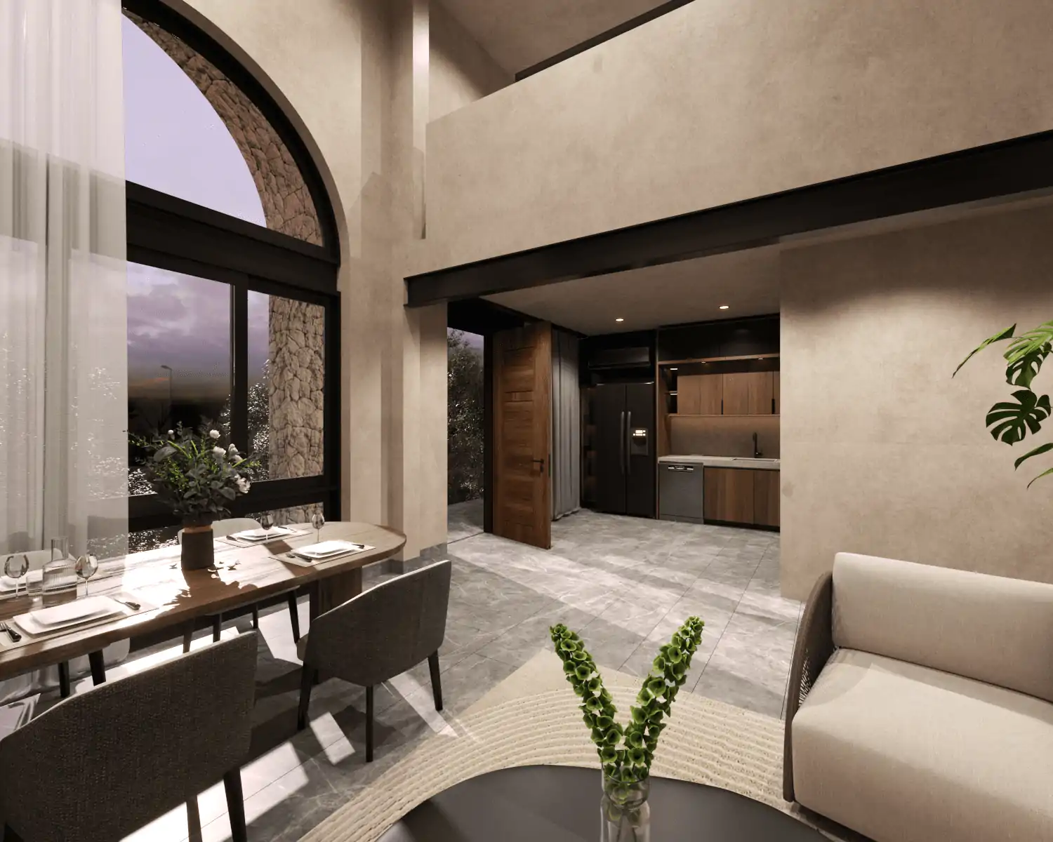 Cocina Penthouse Casa de Piedra (Playacar)