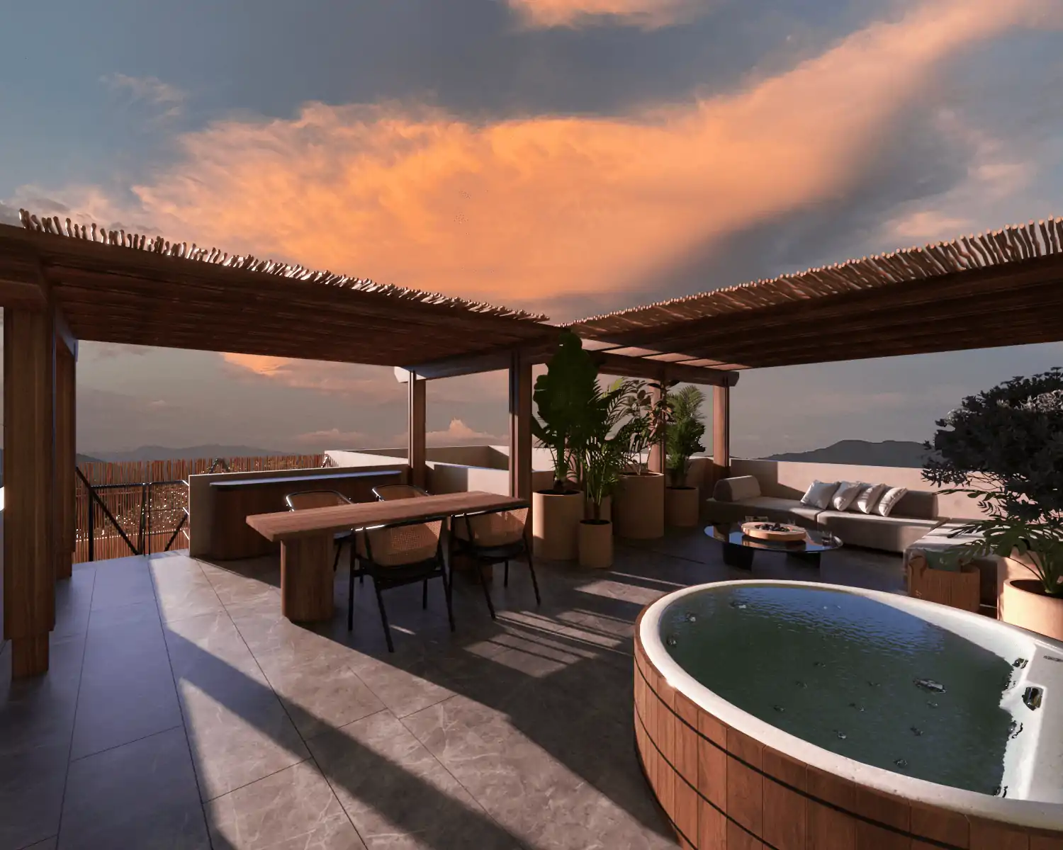 Roof Garden Penthouse Casa de Piedra (Playacar)